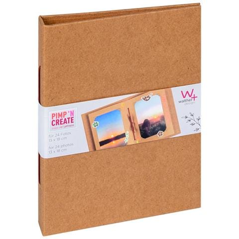 Album Fotografico Pimp And Create, Verticale Con Cordoncino, Marrone - Foto 1