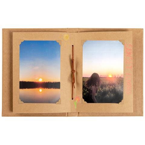 Album Fotografico Pimp And Create, Verticale Con Cordoncino, Marrone - Foto 3