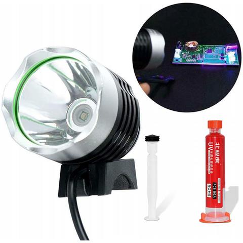 Set Soldermaska Rossa 10ml Con Pistone E Lampada Uv - Protezione Pcb, Isolamento, Rapido Indurimento | Per Hobbisti E Professionisti - Foto 1