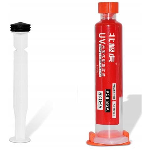 Set Soldermaska Rossa 10ml Con Pistone E Lampada Uv - Protezione Pcb, Isolamento, Rapido Indurimento | Per Hobbisti E Professionisti - Foto 7