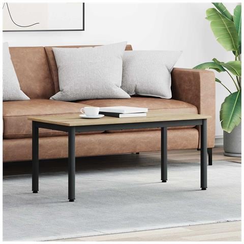 Tavolino da salotto Sonoma 100 x 50 x 45 cm Legno multistrato - Foto 2