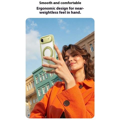 Cover per iPhone Air - TPU+PC, Nero, Con Soporte - Foto 4