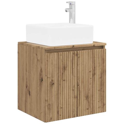 Mobile Lavabo da Parete Rovere Artigianale 49,5 x 41 x 63 cm - Foto 1