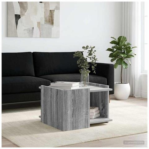 Tavolino da salotto Grigio Sonoma 50,5 x 50 x 33 cm - Foto 2