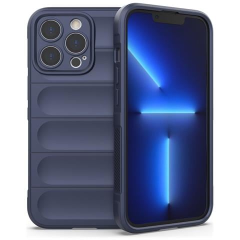 Iphone 13 Pro, Custodia Flessibile Rinforzata, Blu Scuro - Foto 2