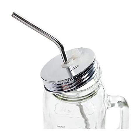 Set di 4 cannucce + spazzolino, acciaio inox, 21,5 cm - Foto 3
