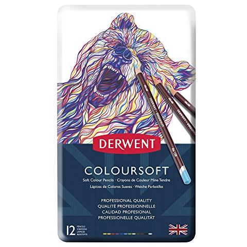 Scatola Metallo 12 Matite Derwent Coloursoft - Foto 2