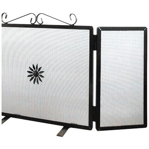 Parascintille in ferro per caminetto cm 90x40 - Foto 2