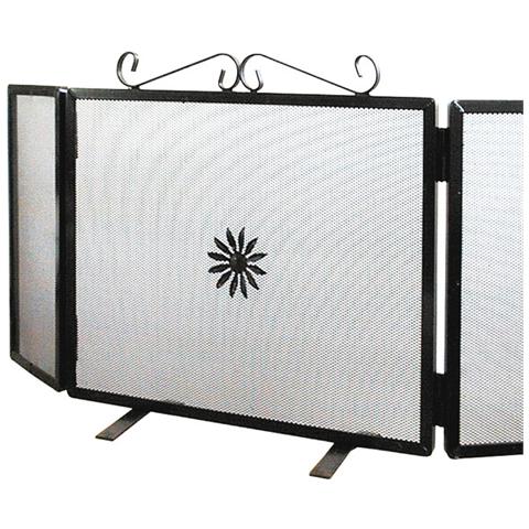 Parascintille in ferro per caminetto cm 90x40 - Foto 3