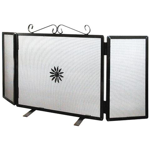 Parascintille in ferro per caminetto cm 90x40 - Foto 1