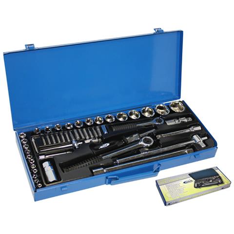 So. di. fer 001277 Cassetta in Metallo con Chiavi a Bussola, 52 Pezzi - Foto 1