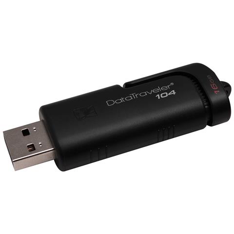 Chiavetta USB 16GB DataTraveler 104 Interfaccia USB 2.0 Colore Nero - Foto 1