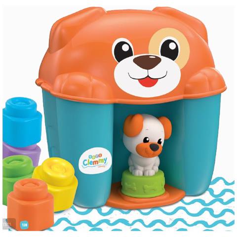 Soft Clemmy-dog & Puppy, Mattoncini Morbidi, Multicolore, 17294 - Foto 1