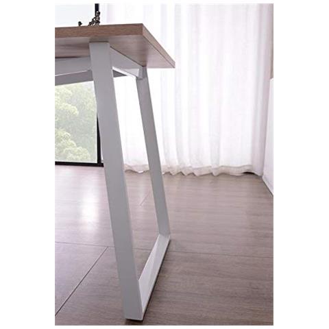 Scrivania Per Computer Dal Design Moderno Con Tre Cassetti Quercia - Foto 2