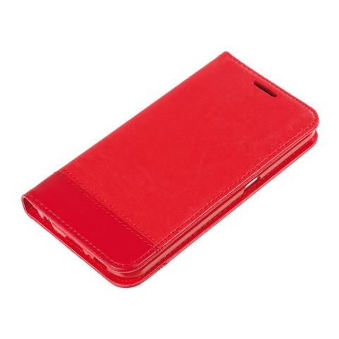 Wallet Folio Case, Cover A Libro - Samsung Galaxy S6 - Rosso - Foto 1