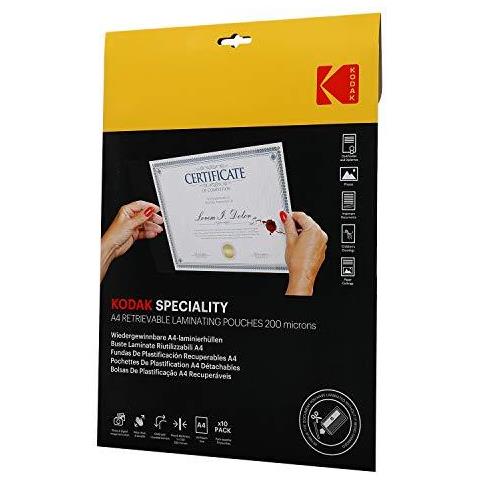 A4 Richiamabili Laminazione Sacchetti Confezione Da 10 200 Micron Marchio Di Qualit Kd-lma4ret-pk10f - Foto 1