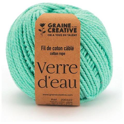 Cotone Macramè Ø 2,5 Mm X 80 M - Verde Acqua - Foto 1