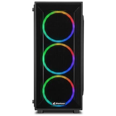 Case Tg4m Rgb Atx Vetro Temperato 6 Slot Espansione, 3x120mm Fan Front, 1x120mm Fan Rear - Foto 1
