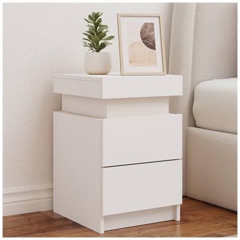 Comodino Con Luci Led Bianco 35x39x55 Cm - Foto 1