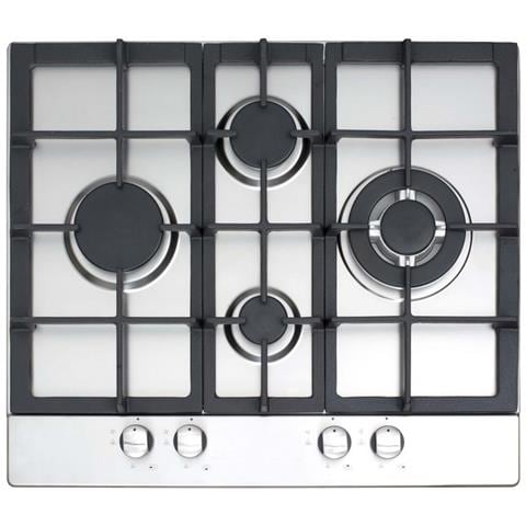 LGD 631 Nero, Stainless steel Da incasso Gas 4 Fornello (i) - Foto 1