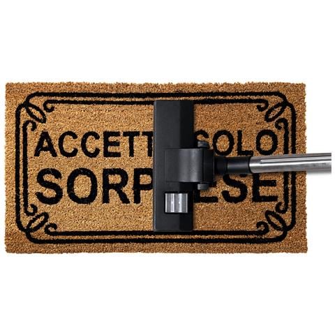 Zerbino Entrata Ingresso Casa Esterno Antiscivolo In Cocco Allegro Dis. Accetto Solo Sorprese - Foto 2