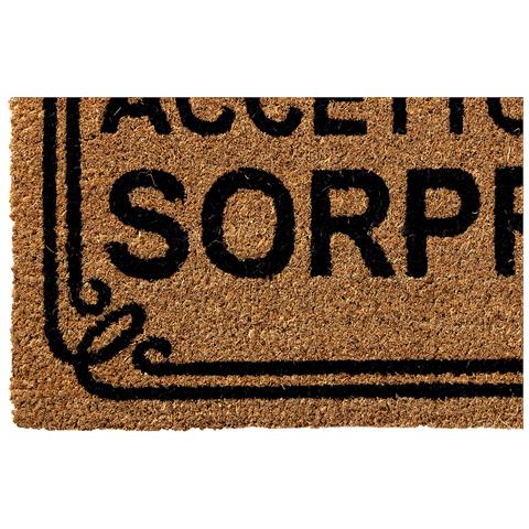 Zerbino Entrata Ingresso Casa Esterno Antiscivolo In Cocco Allegro Dis. Accetto Solo Sorprese - Foto 5