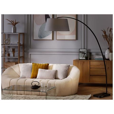 Lampada Da Pavimento Grigia 188 Cm Benue - Foto 1