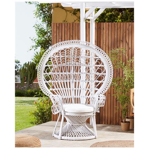 Rattan Poltrona Bianco Emmanuelle - Foto 1