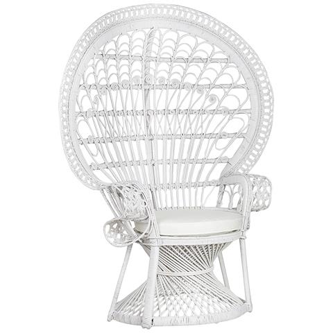 Rattan Poltrona Bianco Emmanuelle - Foto 7