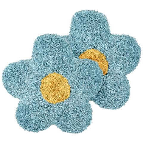 Set Di 2 Cuscini Sorrel Cotone 30 X 30 Cm Blu Fiore - Foto 7