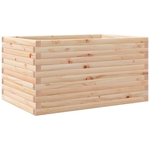 Fioriera Da Giardino 90x60x45,5 Cm In Legno Massello Di Pino - Foto 2