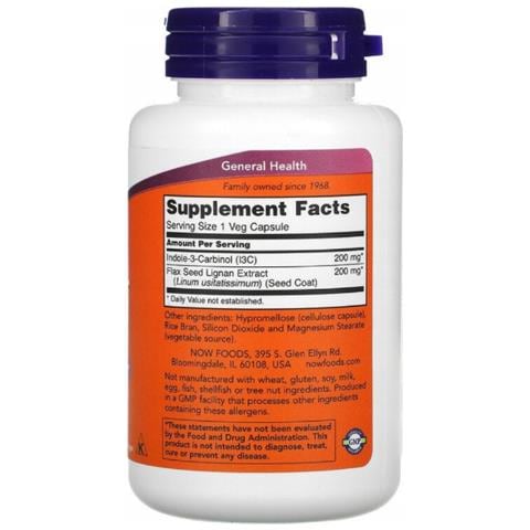 Indolo 3 Carbinolo 200 Mg Con Lingans 60 Capsule Vegetali - Foto 2