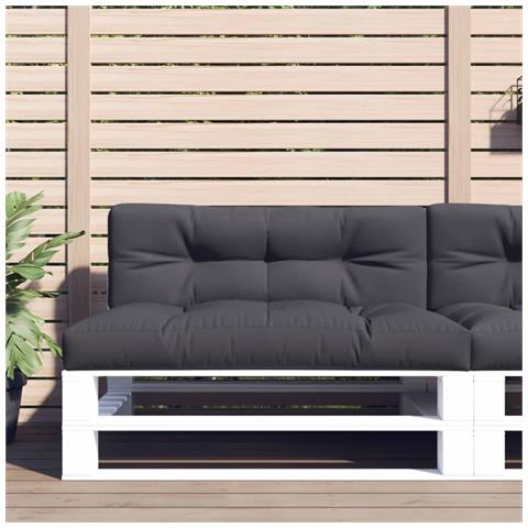 Cuscino Per Pallet Antracite 120x40x12 Cm In Tessuto - Foto 1