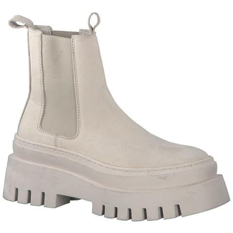 Beige Casual Closed Booties Stivaletti Pelle Scarpe Donna Beige Eu 40, 1-25494-29 309 - Foto 2