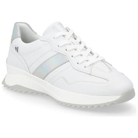 Leisure Trainers White Sneakers Pelle Scarpe Donna Bianco Eu 37, W1301-80 - Foto 1