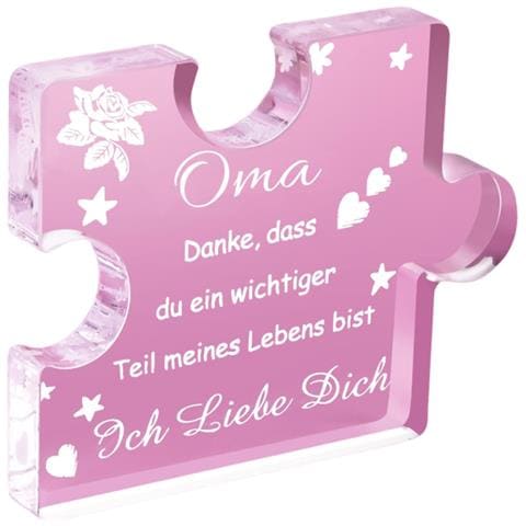 Puzzle Acrilico Inciso Per Nonna - Regalo Unico E Memorabile Per Ogni Occasione - Foto 1