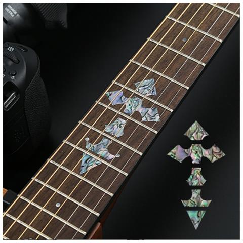 Adesivi Per Intarsio Chitarra - Indicatori Tastiera Per Chitarre Acustiche Ed Elettriche   Modello 9 - Foto 1