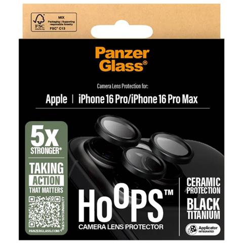 Anello Di Protezione Della Fotocamera Per Iphone 16 Pro/16 Pro Max Hoops, Trasparente - Foto 4