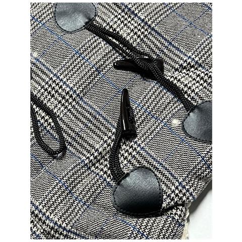 Cappotto Per Cani Invernale, Stile Scozzese Grigio Con Bottoni, Giacca Elegante Per Cuccioli (l) - Foto 2