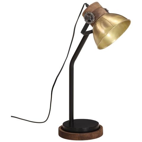 Lampada A Scrivania 25 W Ottone Anticato 18x18x60 Cm E27 - Foto 2