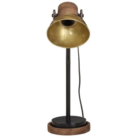 Lampada A Scrivania 25 W Ottone Anticato 18x18x60 Cm E27 - Foto 3