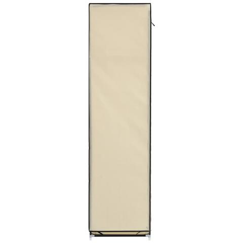 Lusso Casadino -  Armadio Con Scomparti E Aste Crema 150x45x175 Cm In Tessuto - Foto 8