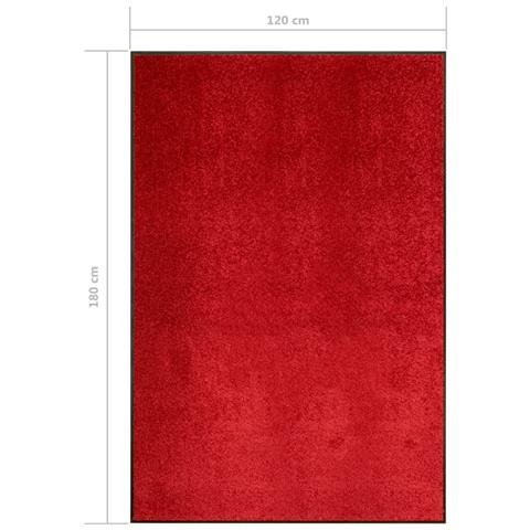 Lusso Casadino -  Zerbino Lavabile Rosso 120x180 Cm - Foto 6
