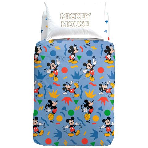 Completo Copripiumino Disney Mickey Colors In Cotone Colore Neutro Misura Singolo - Foto 2