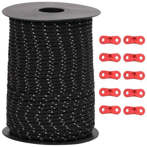 Corda Tenda con Strisce Riflettenti e Chiavi 50 m 3 mm - Foto 2