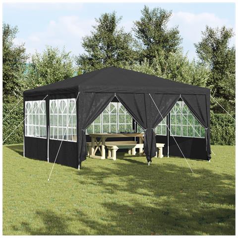 Tenda Feste con 8 Pareti Antracite 4x4 m PE - Foto 2