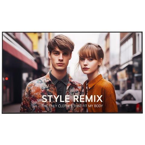 65US5P-E visualizzatore di messaggi Pannello piatto per segnaletica digitale 165,1 cm (65") Wi-Fi 500 cd /m² Nero WebOS 24/7 - Foto 3