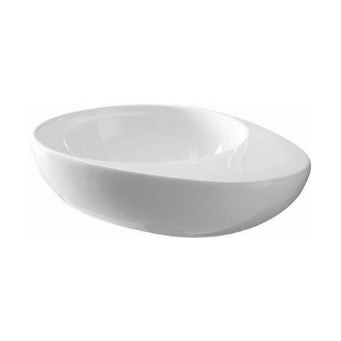 Lavabo Appoggio 55x39 Cm Joker Egg Bianco - Foto 1