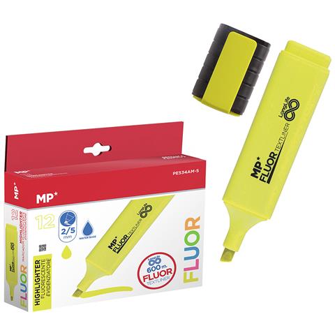 Pack 12 Marcatori Long Life Fluorescenti Giallo - Foto 1