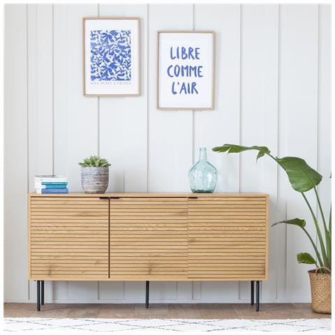 Credenza In Legno A 3 Ante 150cm Stinna - Foto 2